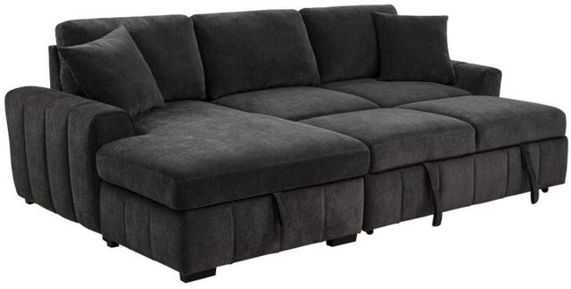 Coaster® Pastrana 2-Piece Gray Left-Arm Facing Sleeper Sectional and Chaise-4