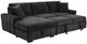 Coaster® Pastrana 2-Piece Gray Left-Arm Facing Sleeper Sectional and Chaise-4