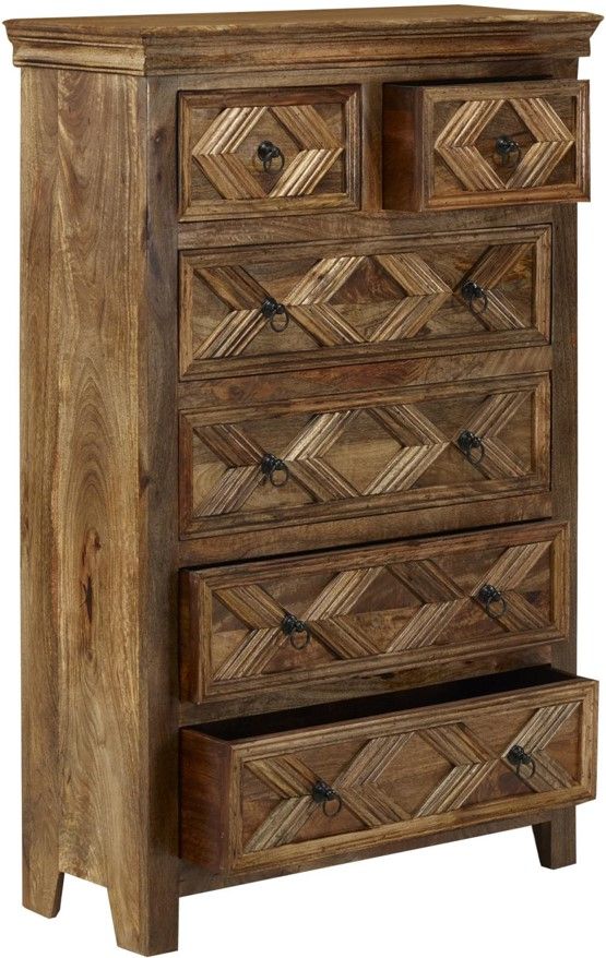 Jaipur Furniture Mason Burnt Tan Chest-3