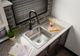 Elkay Lustertone® Classic Lustrous Satin 33" x 22" x 7-5/8" 4-Hole Single Bowl Drop-In Sink with Left Drainboard-1