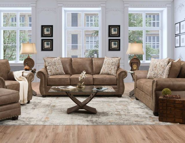 Behold™ Home Woodland Brown Loveseat-1
