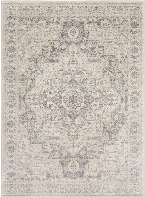Surya Monaco Gray/Ivory 4'x6' Area Rug-0