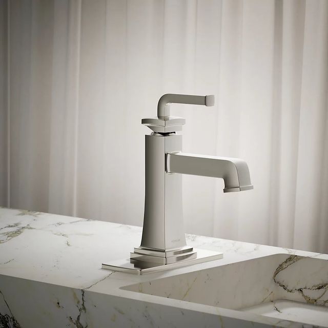 KOHLER® Riff® Vibrant Polished Nickel 0.5 GPM Single-Handle Bathroom Sink Faucet-3