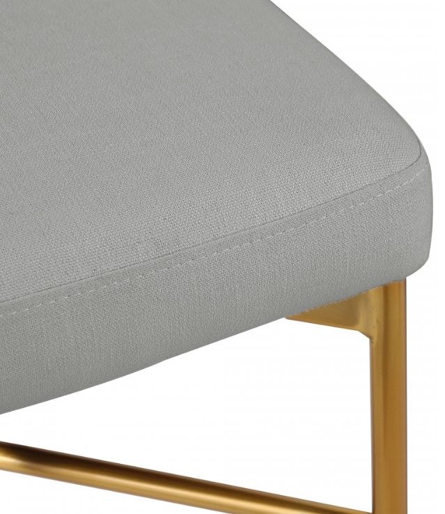 Meridian Furniture Rivage Gray/Brushed Gold Counter Stool-3