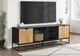 Monarch Specialties Inc. Black 72" Metal TV Stand with 2 Doors-1