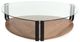 VIG Furniture Modrest Viviana Brown/Clear Coffee Table-0