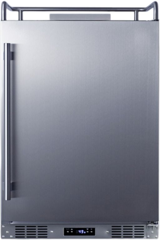 Summit® 5.6 Cu. Ft. Stainless Steel Built In Kegerator -0