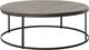Elements International Frederick Tobacco Coffee Table with Black Base-0