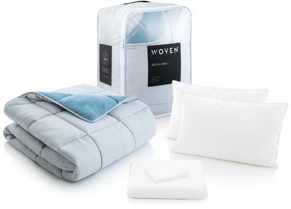 Malouf® Woven Reversible Ash King Bed in a Bag-2