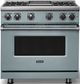 Viking® 7 Series 36" November Sky Pro Style Natural Gas Range with Griddle-0