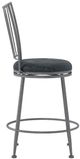 HH2 Home Slemmons Gray Swivel Counter Stool-2
