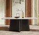 ACME Furniture Jacory Bottocino Marble Top Dining Table with Espresso Base-1