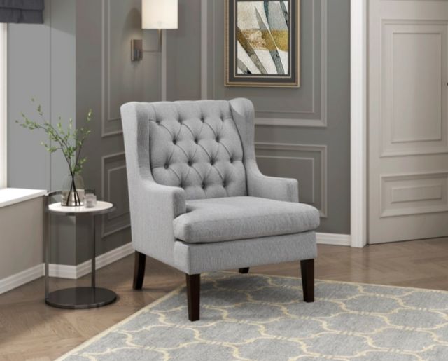 Homelegance® Quent Espresso/Gray Accent Chair-1