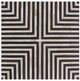 Moe's Home Collection Terning Black/White Side Table-2