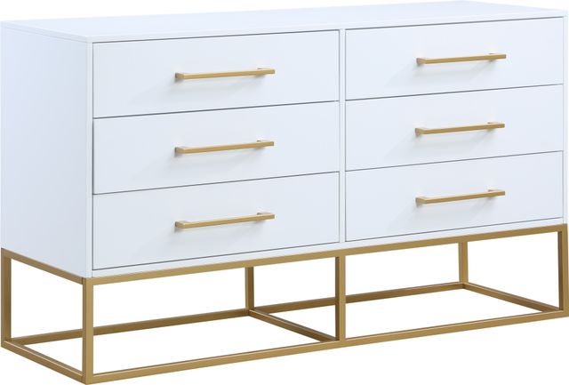 Meridian Furniture Maxine Gold/White Dresser-0