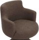 TOV Furniture Jeffree Chocolate Brown Boucle Swivel Dining Chair-4