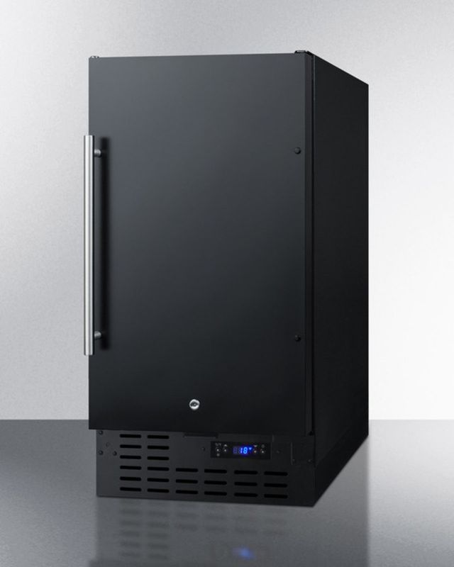 Summit® 18" 2.7 Cu. Ft. Black Upright Freezer-1