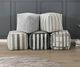 Homelegance® Easley Beige/Brown/Gray Pouf-3