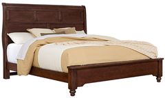 Vaughan-Bassett Vista Warm Cherry Queen Sleigh Bed 