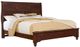 Vaughan-Bassett Vista Warm Cherry Queen Sleigh Bed -0