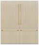 ZLINE Autograph Edition 72" 39.6 Cu. Ft. Panel Ready Built-In French Door Refrigerator with Graphite Gray Interior and Polished Gold Accents-0