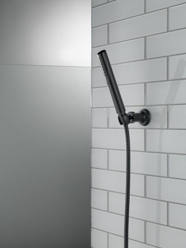 Delta Compel® Matte Black Premium Single-Setting Adjustable Wall Mount Hand Shower-2