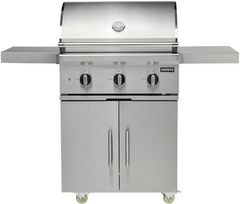 Coyote® C-Series 30" Freestanding Liquid Propane Stainless Steel Grill with 3 Infinity Burners