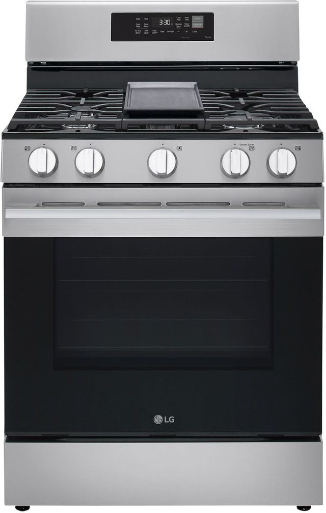 LG 30" Stainless Steel ProBake Convection® Smart Freestanding Gas Range-0