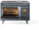 Ilve® Nostalgie II Series 48" Blue Grey Pro Style Dual Fuel Range-3