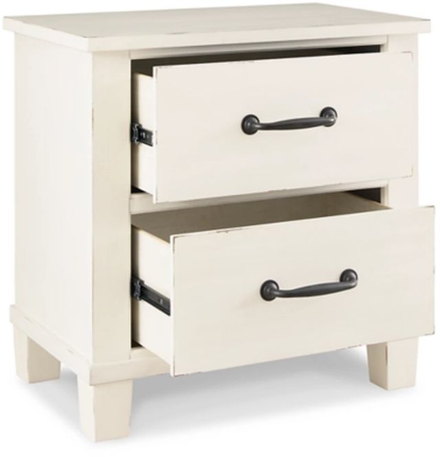 Signature Design by Ashley® Braunter Aged White Nightstand-3
