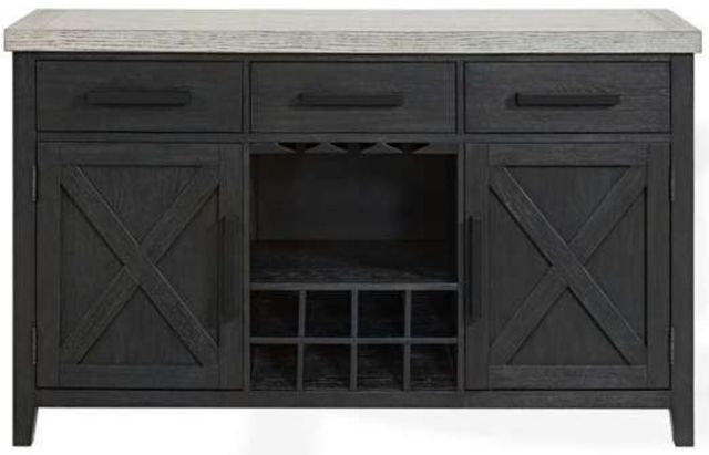 Elements International Axel Espresso/Light Gray Server-3