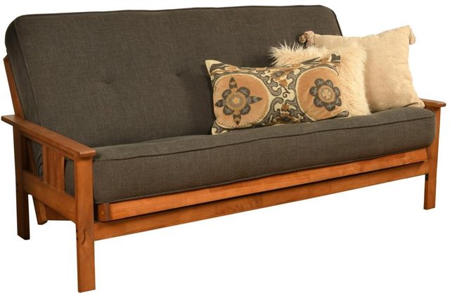 Kodiak Furniture Monterey Barbados/Linen Charcoal Full Futon with Mattress-0