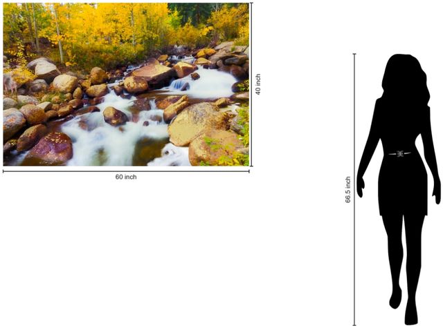 Classy Living Water Runs Through Aspen Wall Art-2