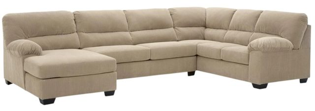 Signature Design by Ashley® SimpleJoy 3-Piece Sand Right-Arm Facing Sectional and Chaise-0