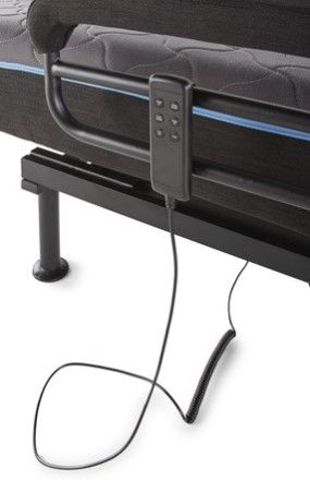 Bernards EZY Out Black/Gray 80" Adjustable Bed-3