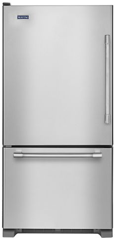 Maytag® 18.7 Cu. Ft. Fingerprint Resistant Stainless Steel Bottom Freezer Refrigerator