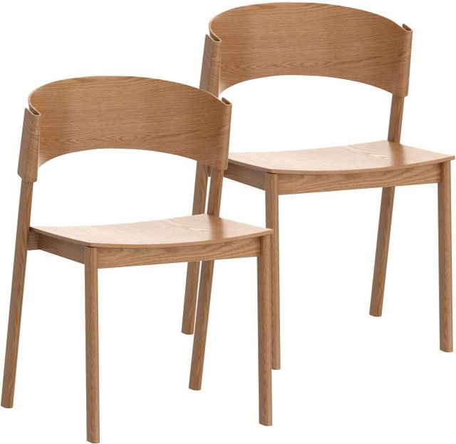 Worldwide Homefurnishings Inc. Elias 2-Piece Natural Dining Side Chair Set-0