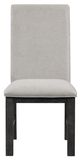Homelegance® Orem Antique Black/Gray Upholstered Dining Side Chair-2