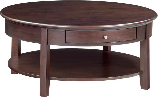 Whittier Wood® Furniture McKenzie Caffe Round Cocktail Table-0