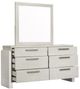 Magnussen Home® Lorelei Misty Cloud Dresser and Landscaped Mirror-1
