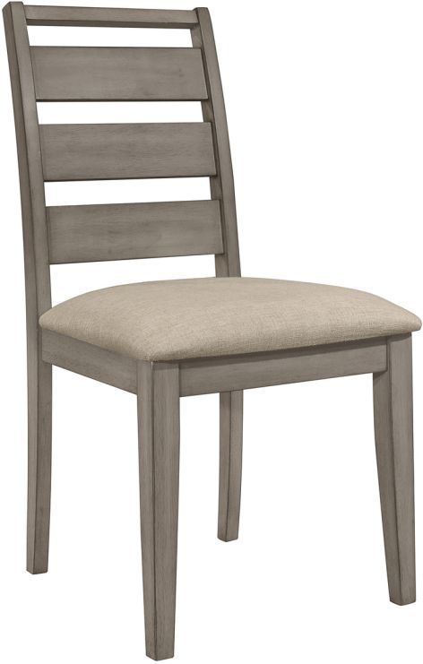 Mazin Furniture Bainbridge 7-Piece Weathered Gray Dining Table and Chair Set-3