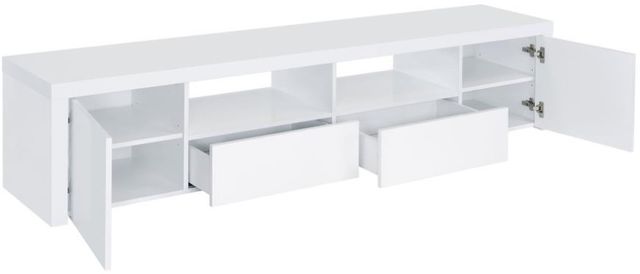 Coaster® Jude Glossy White 79" TV Stand-1