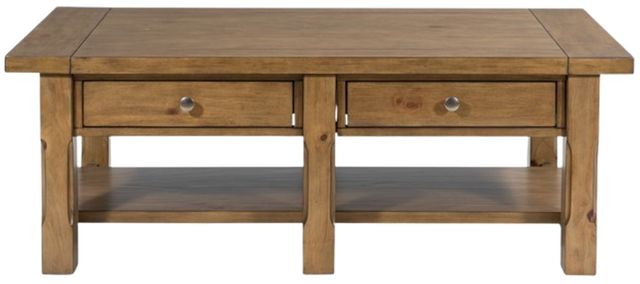 Signature Design by Ashley® Vandenmore Medium Brown Rectangular Cocktail Table-2