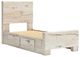 Benchcraft® Lawroy Light Natural Twin Youth Panel Storage Bed-4