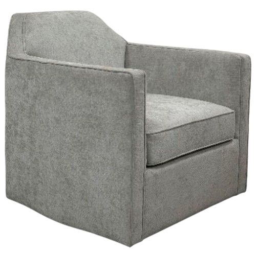 Elements International Hamlin Cement Swivel Chair-0