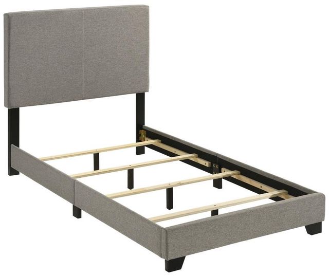 Coaster® Dorian Taupe Twin Upholstered Panel Bed -1