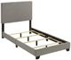 Coaster® Dorian Taupe Twin Upholstered Panel Bed -1