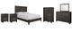 Signature Design by Ashley® Paxberry 6-Piece Black Queen Panel Bed Set-0