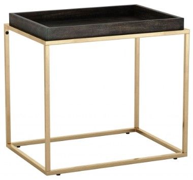 Zuo® Modern Jahre Black Tray Top Side Table with Bass Base-0