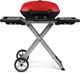 Napoleon® TravelQ™ 285X 2-Burner Red Portable Liquid Propane Gas Grill with Scissor Cart-0